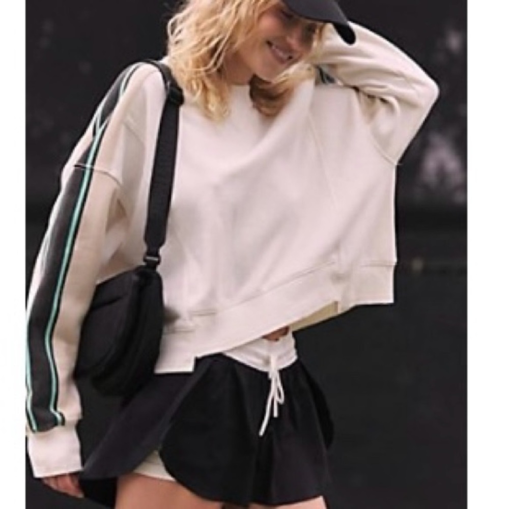 Free People Intercept Striped Pullover NWOT large
